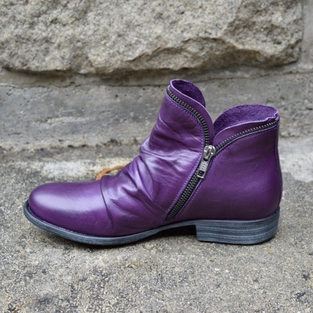 Melinda | Orthopedic Boots - Black Leather