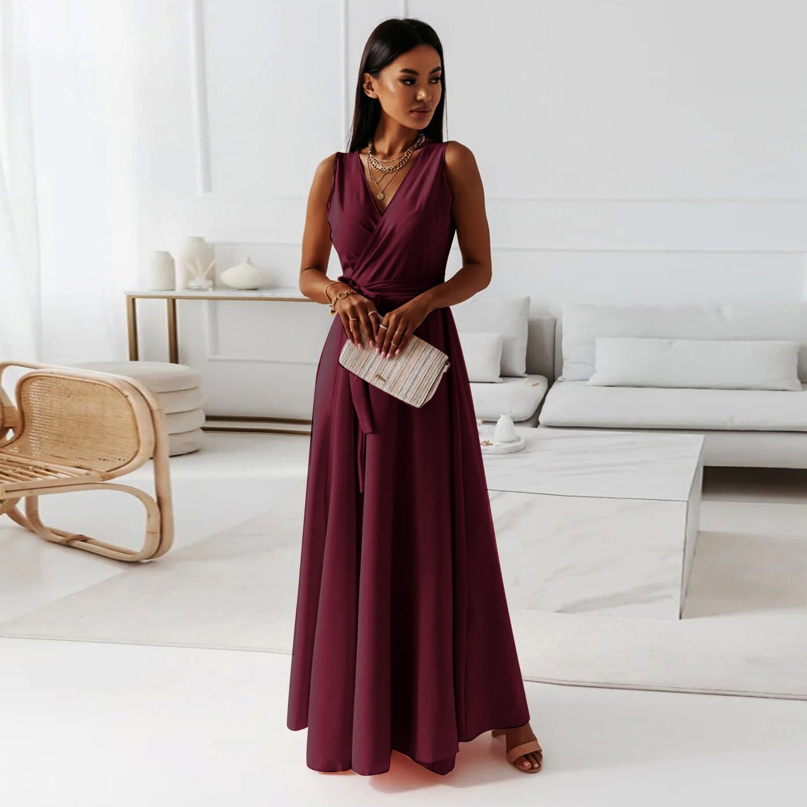 Charlotte | Maxi Dress Wrap Style - Floral Print