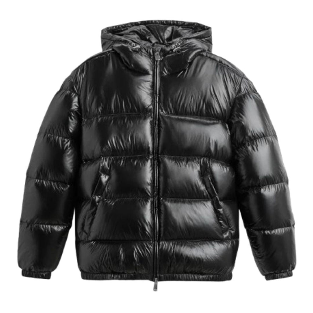 Elias | Modern Puffer Coat - Shiny Black