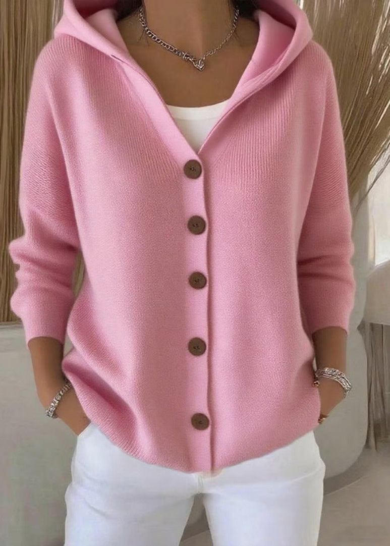Zoey | Elegant Cardigan - Cashmere Blend - Light Grey