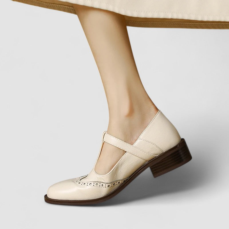Olivia | Orthopedic Mary Jane Shoes - Black Leather