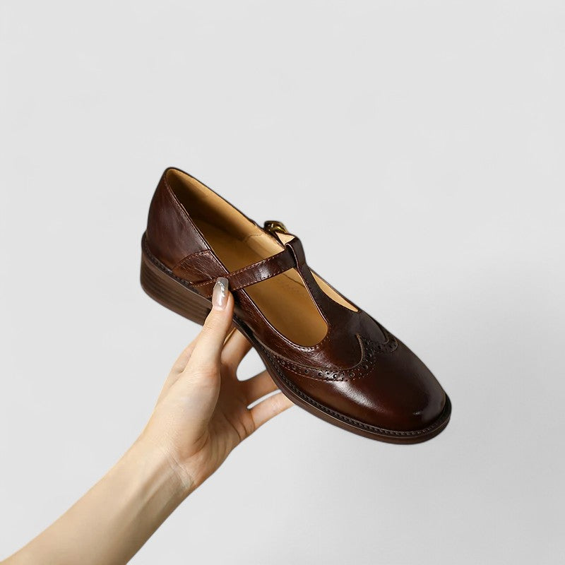 Olivia | Orthopedic Mary Jane Shoes - Black Leather