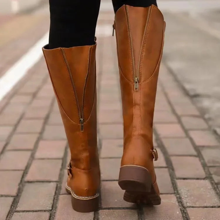 Katie | Women's Leather Orthopedic Boots - Black