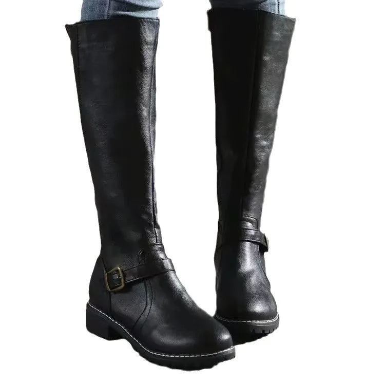 Katie | Women's Leather Orthopedic Boots - Black