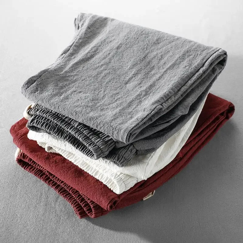 Daniel | Cotton Linen Pants - Beige