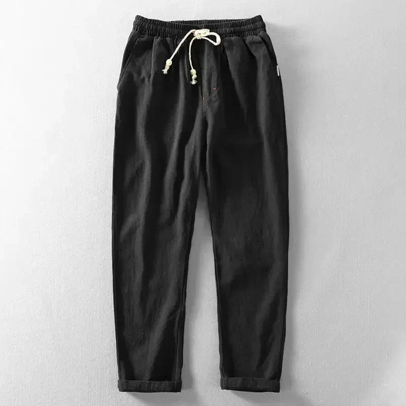 Daniel | Cotton Linen Pants - Beige