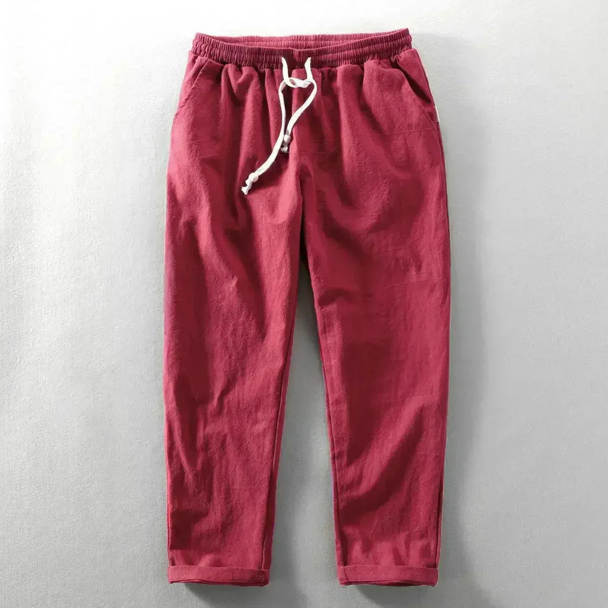 Daniel | Cotton Linen Pants - Beige