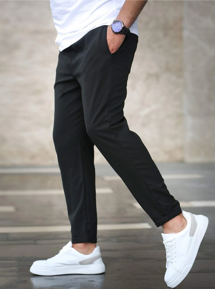 Sebastian | Comfort Pants Stretch Fabric - Black