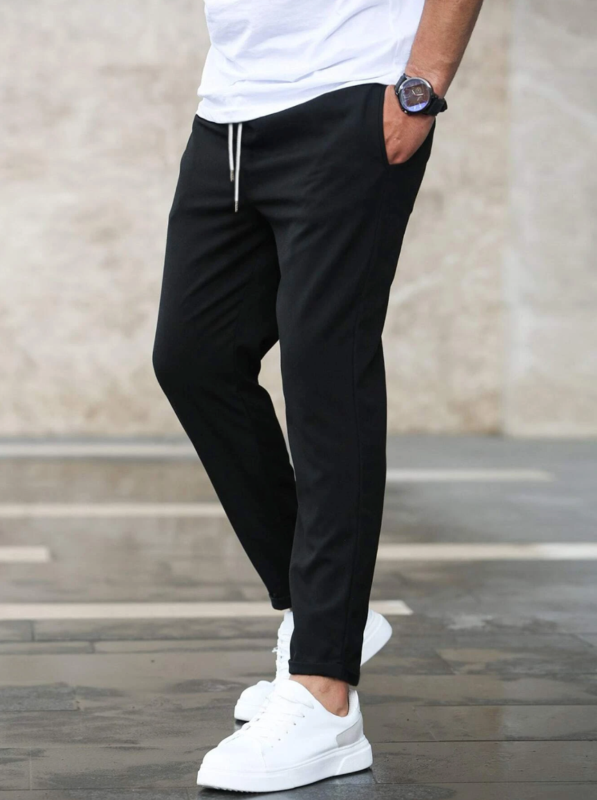 Sebastian | Comfort Pants Stretch Fabric - Black
