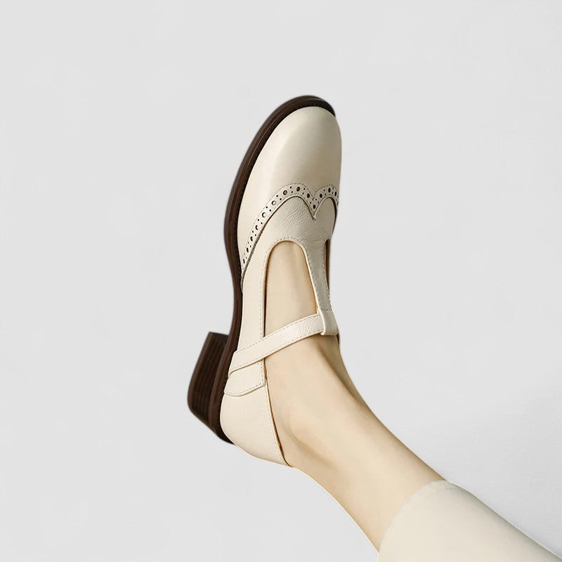 Olivia | Orthopedic Mary Jane Shoes - Black Leather