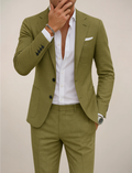 David | Elegant Spring Suit - Navy Wool