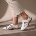 Emma | Closed Toe Sandals - Adjustable Strap Leather
