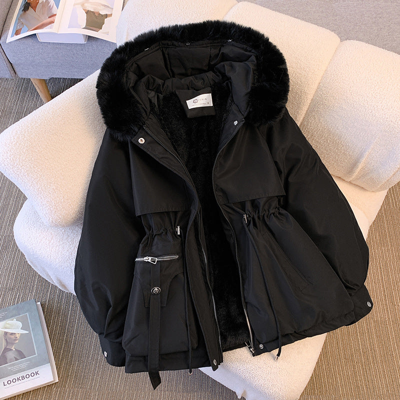 Claudia | Women's Winter Jacket with Hood and Faux Fur