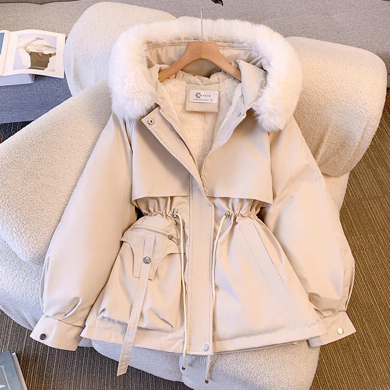 Claudia | Women's Winter Jacket with Hood and Faux Fur