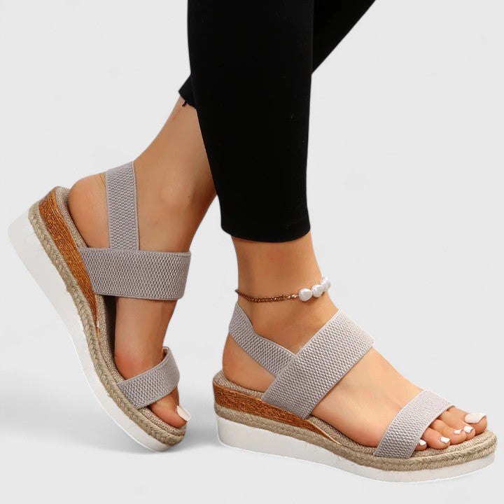 Merill | Orthopedic Sandals - Black Leather