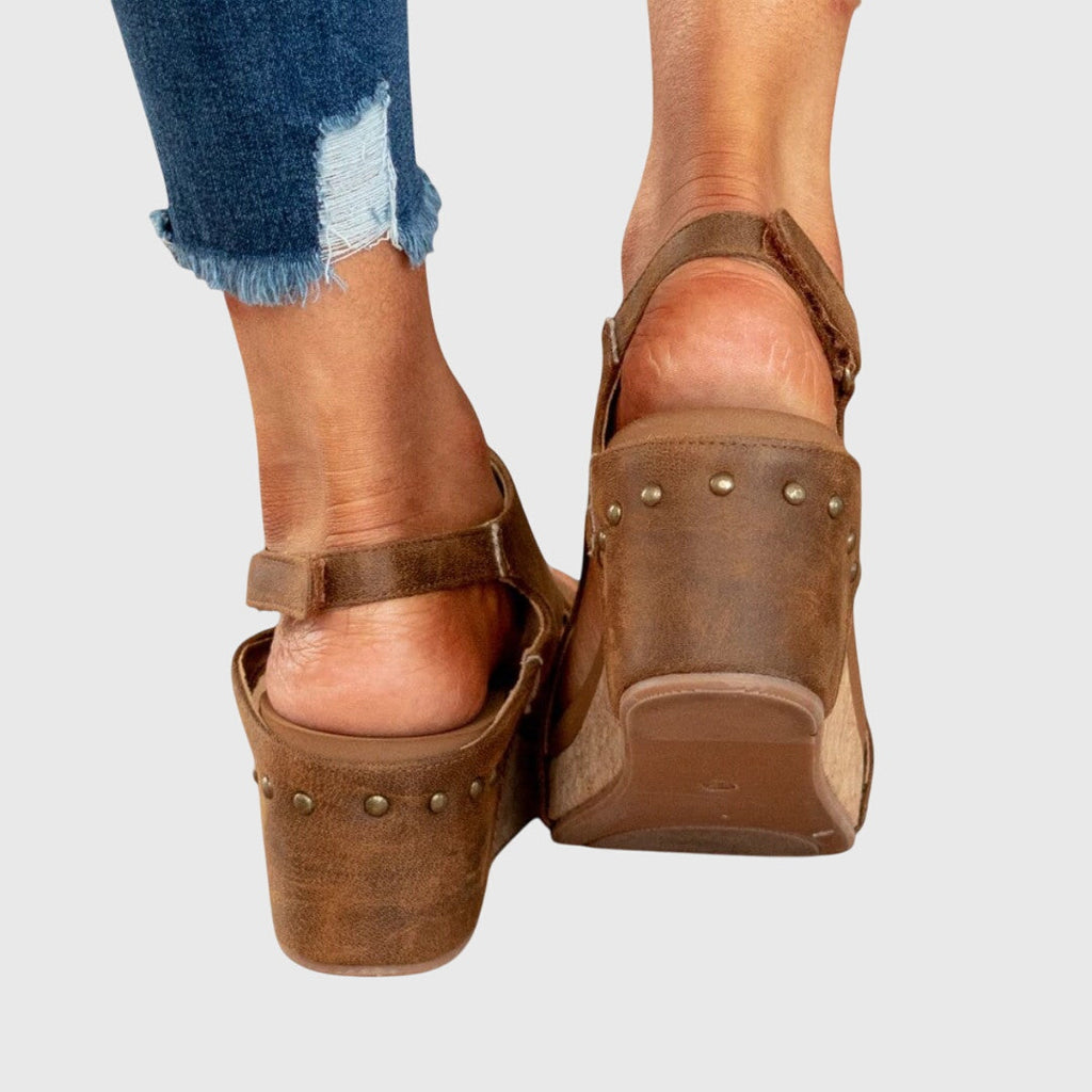 Adela | Orthopedic Sandals - Black Leather