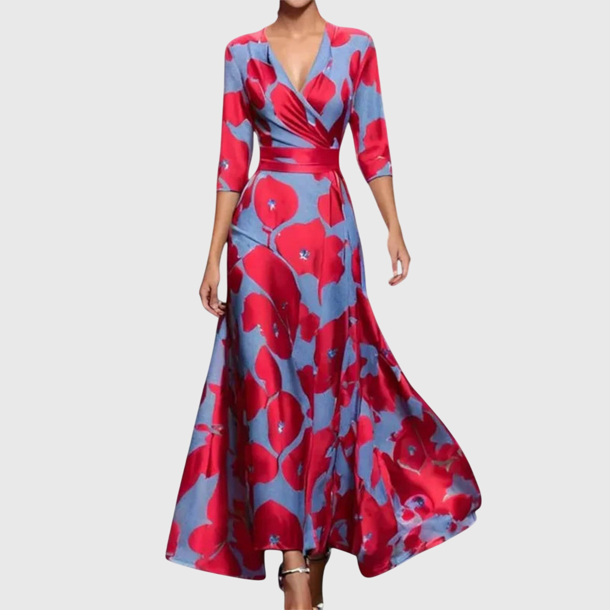Leila | Elegant Dress - Black Silk