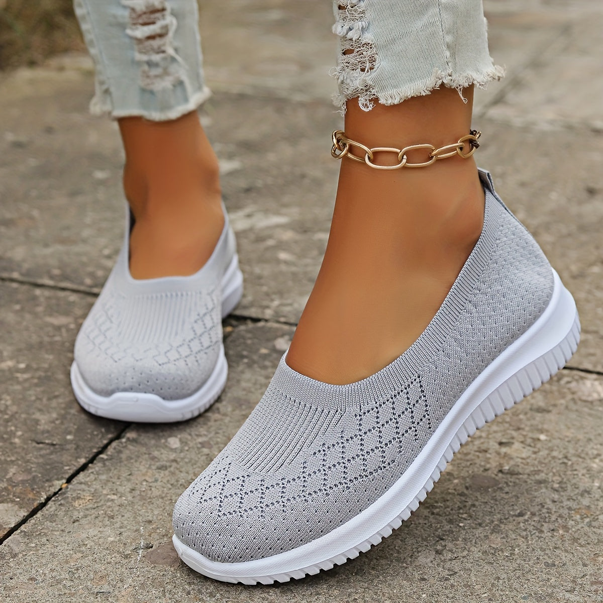 Sol | Women's Orthopaedic Slip-On Sneaker - Navy Canvas