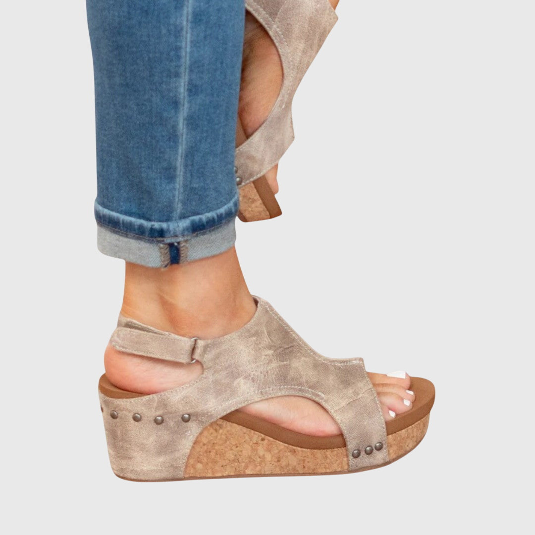 Adela | Orthopedic Sandals - Black Leather