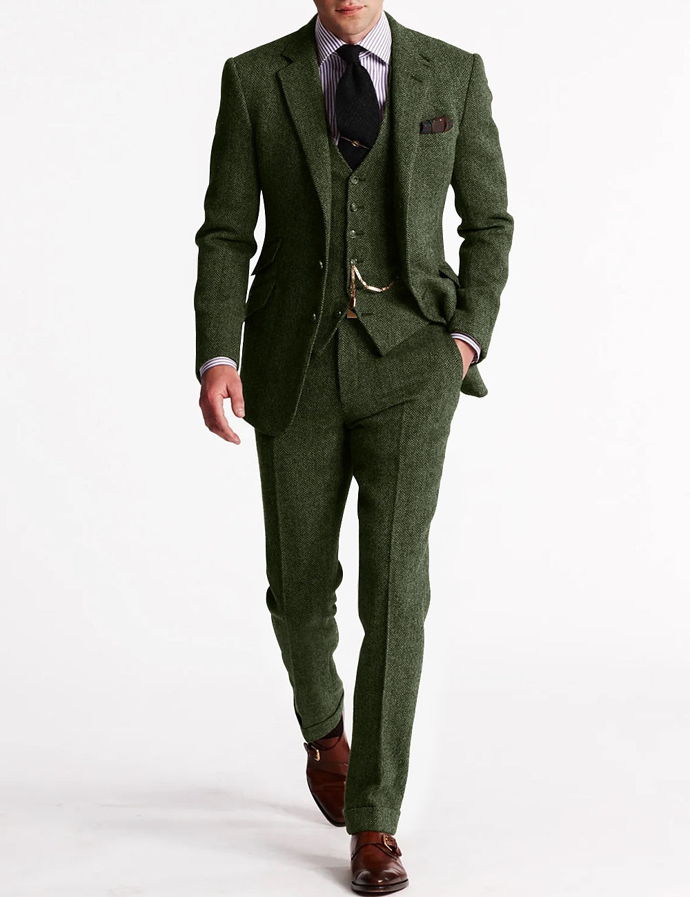 Werner | Classic Men's Winter Suit with Vest and Pocket