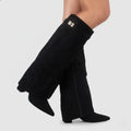 Stefanie | Overknee Boots Leather with Buckle