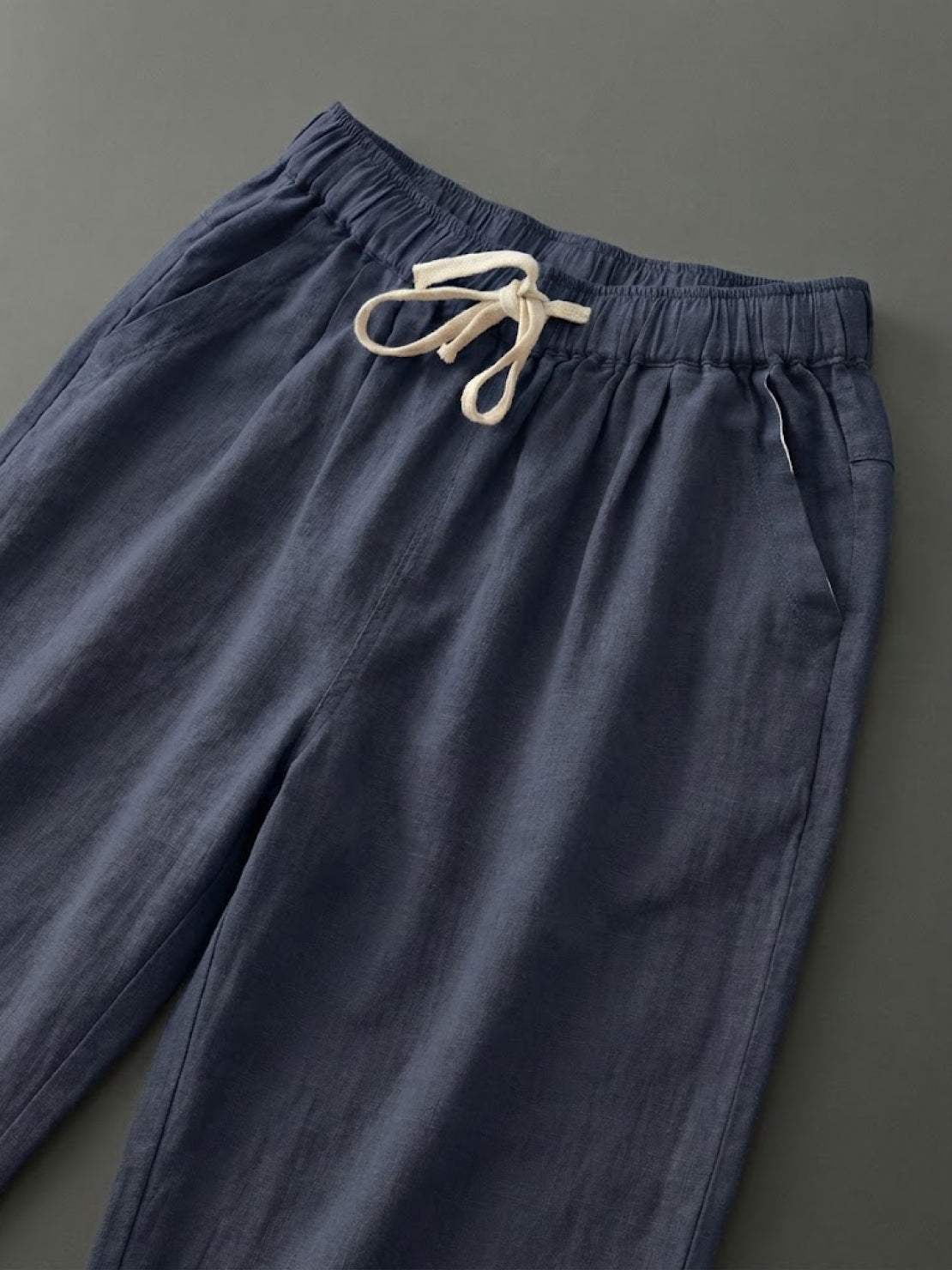 Isabella | Casual Slim Fit Trousers - Black Cotton