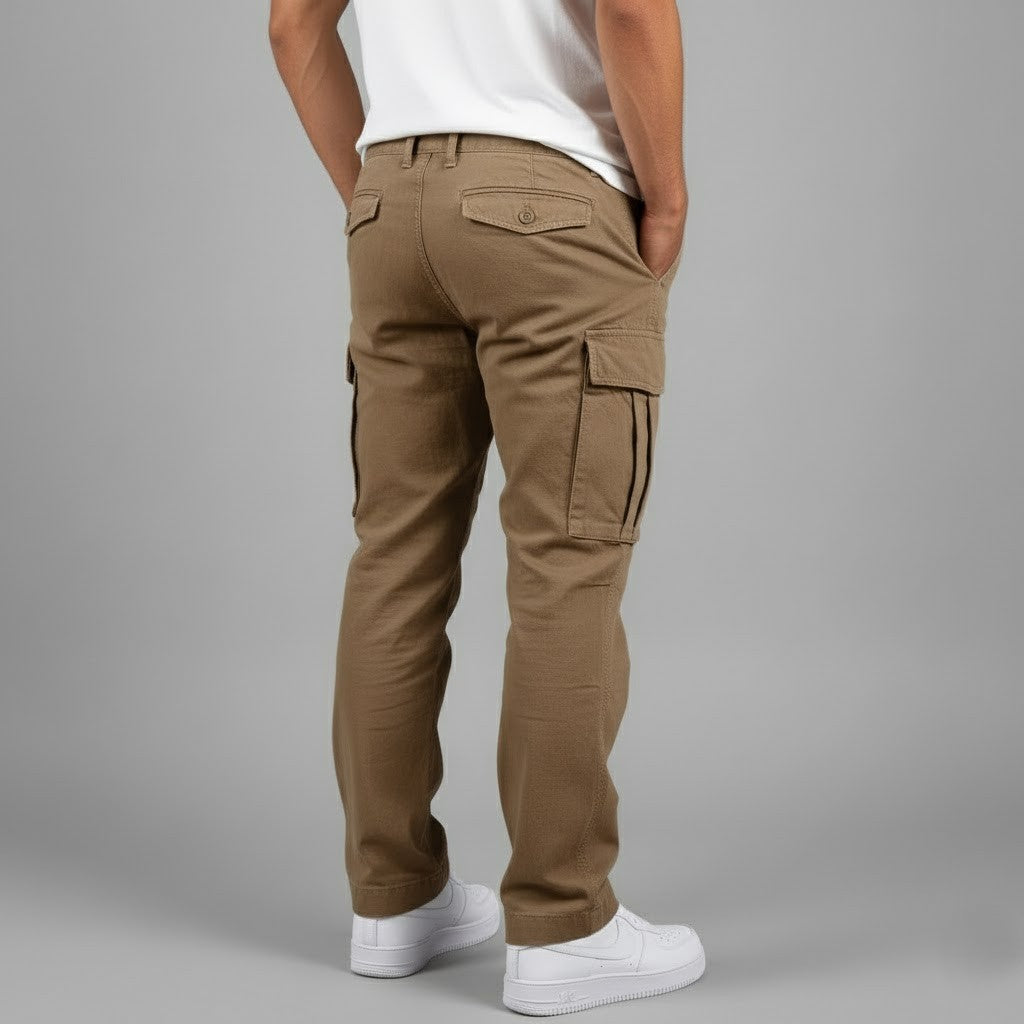 Benjamin | Relaxed Fit Cargo Pants - Black Cotton Streetwear