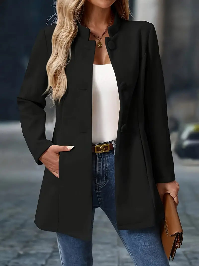 Ashley | Women’s Long Button-Up Autumn Coat