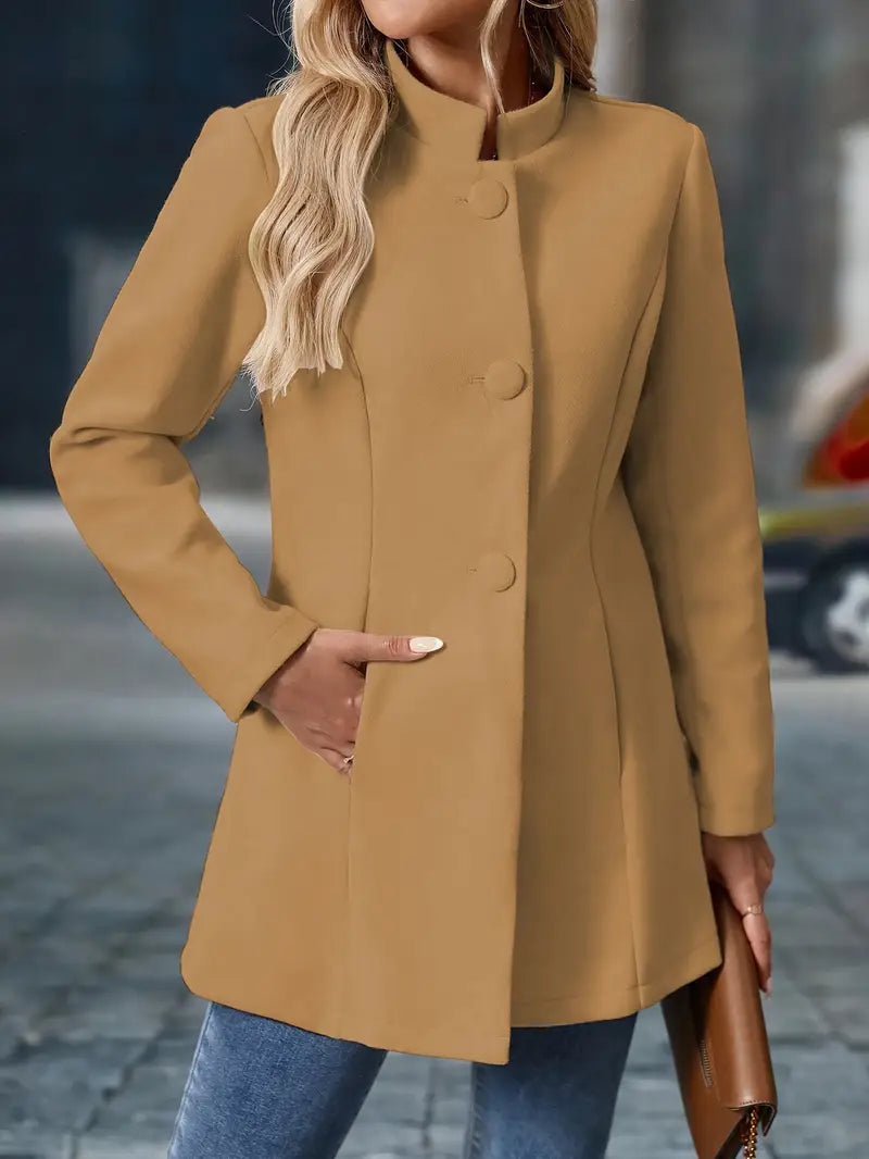 Ashley | Women’s Long Button-Up Autumn Coat