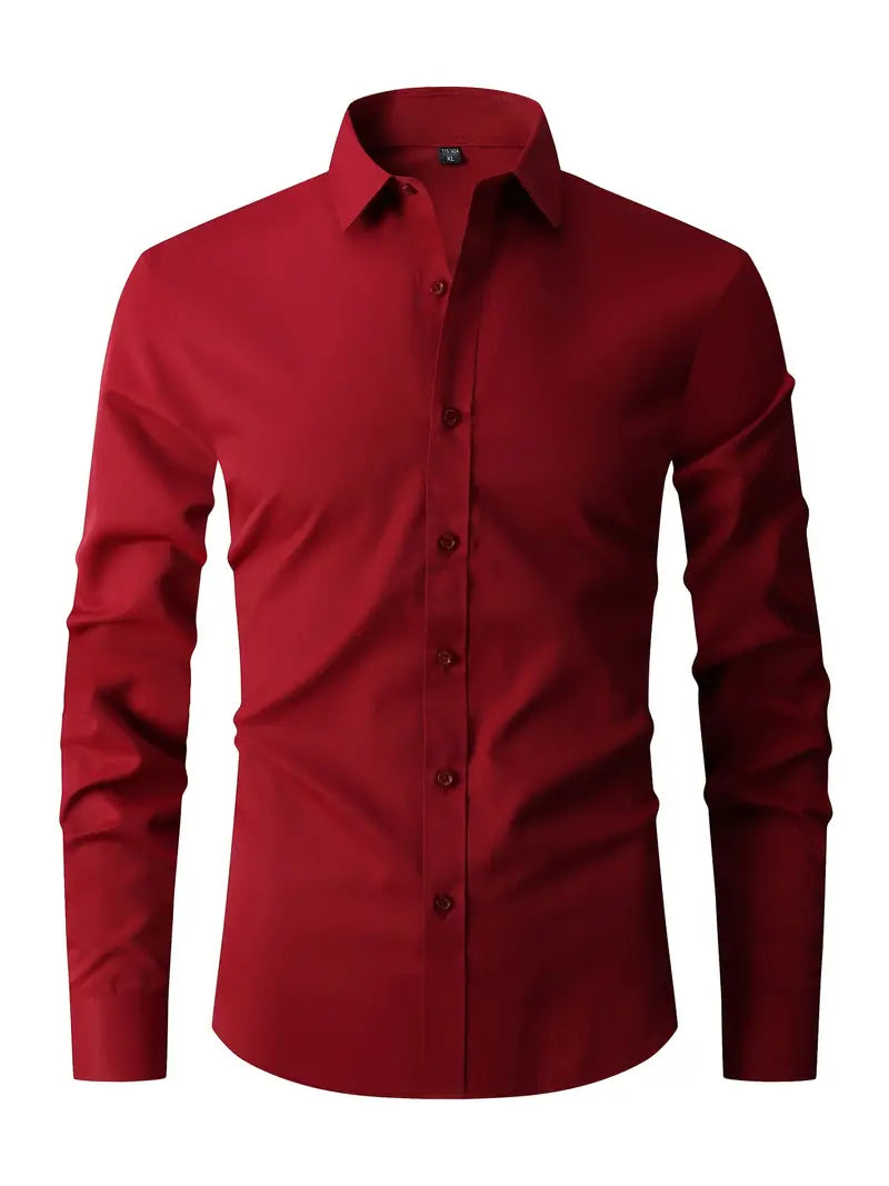 Oliver | Slim Fit Shirt - Blue Cotton