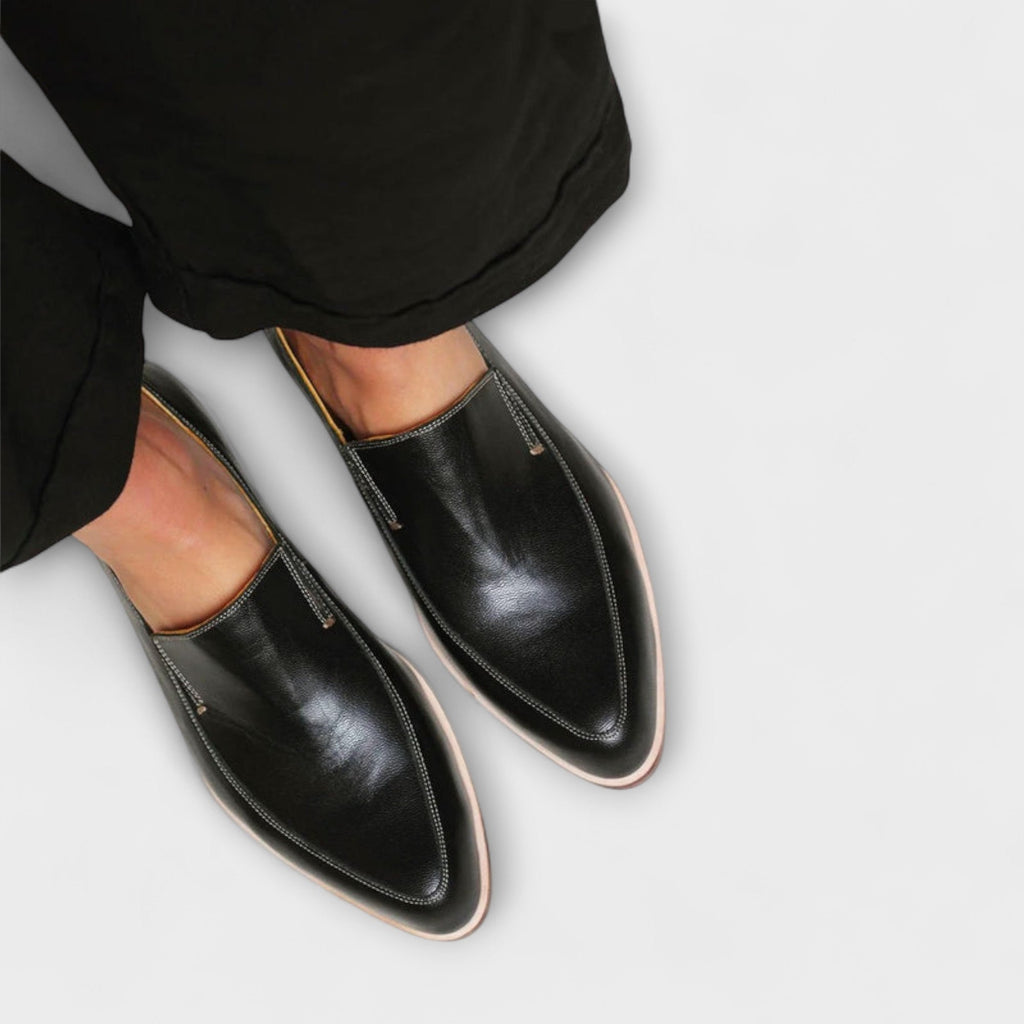 Jhazmiel | Orthopedic Loafers - Black Leather