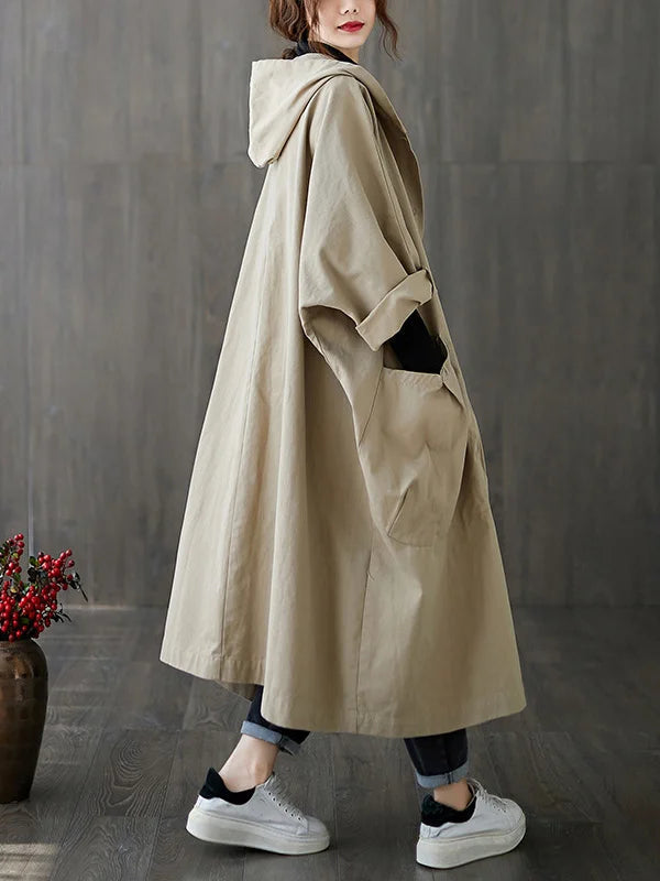Felicia | Long Waterproof Coat - Black