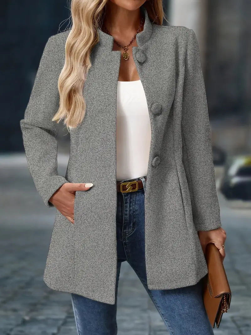 Ashley | Women’s Long Button-Up Autumn Coat