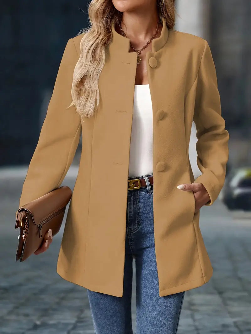 Ashley | Women’s Long Button-Up Autumn Coat