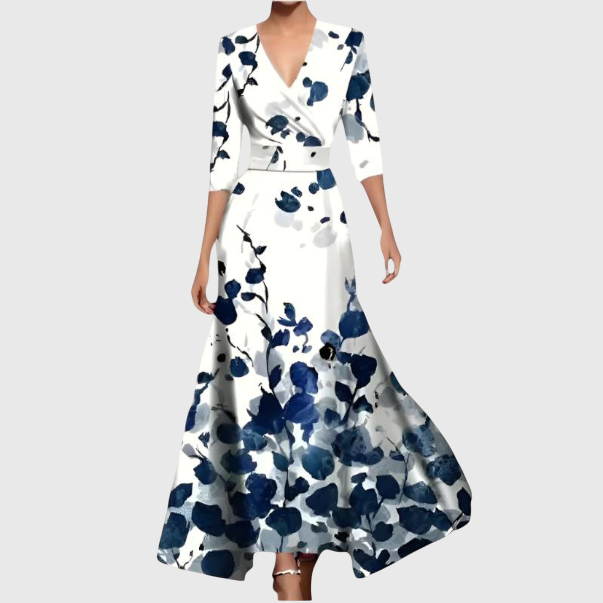 Leila | Elegant Dress - Black Silk