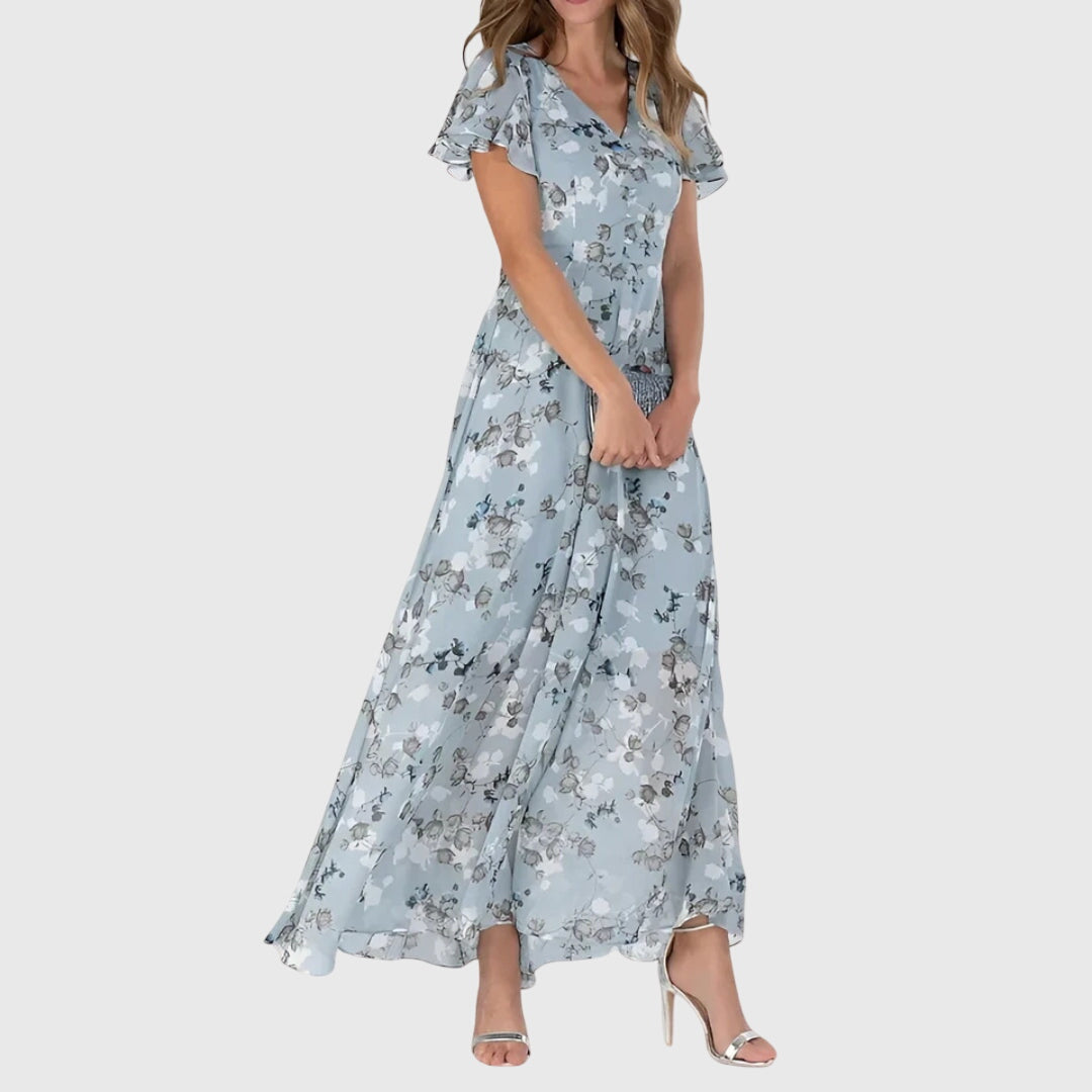 Lola | Figure Flattering Dress - Black Cotton Blend