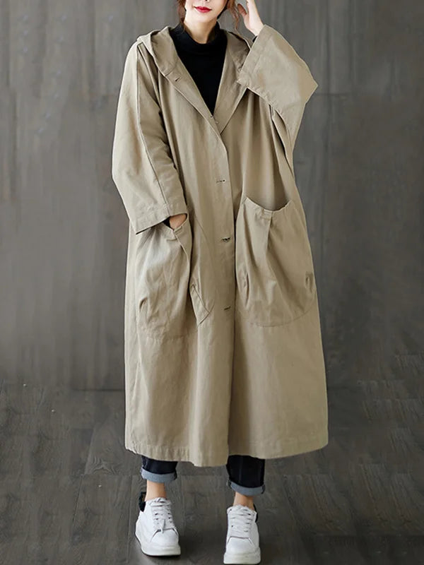 Felicia | Long Waterproof Coat - Black