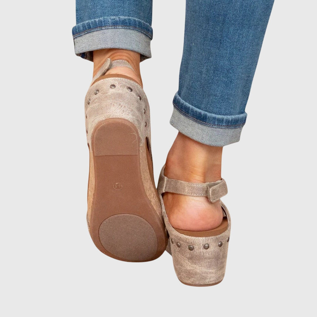 Adela | Orthopedic Sandals - Black Leather