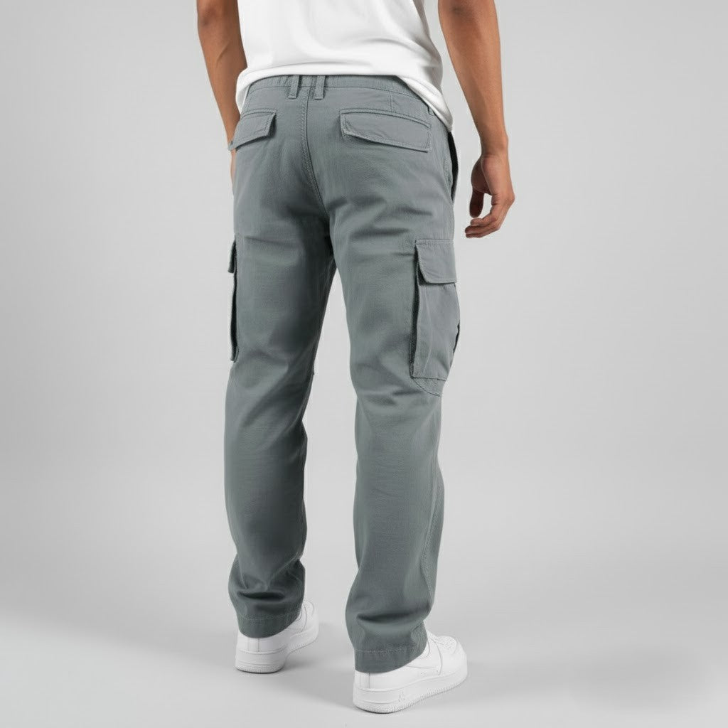 Benjamin | Relaxed Fit Cargo Pants - Black Cotton Streetwear