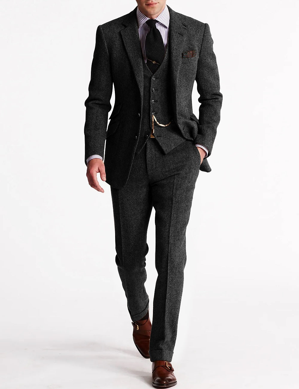 Werner | Classic Men's Winter Suit with Vest and Pocket