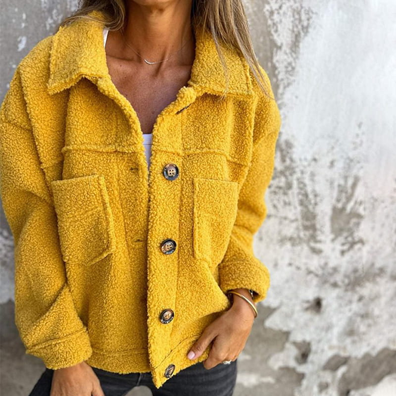 Lena | Cozy Jacket with Lining - Beige
