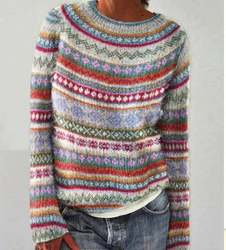 Dorothea | Knit Sweater - Round Neck Casual