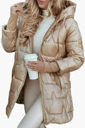 Anna | Women’s Elegant Warm Hooded Long Puffer Coat