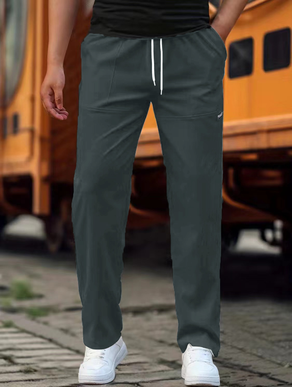 Albert | Comfortable Stylish Jogging Pants - Grey Cotton