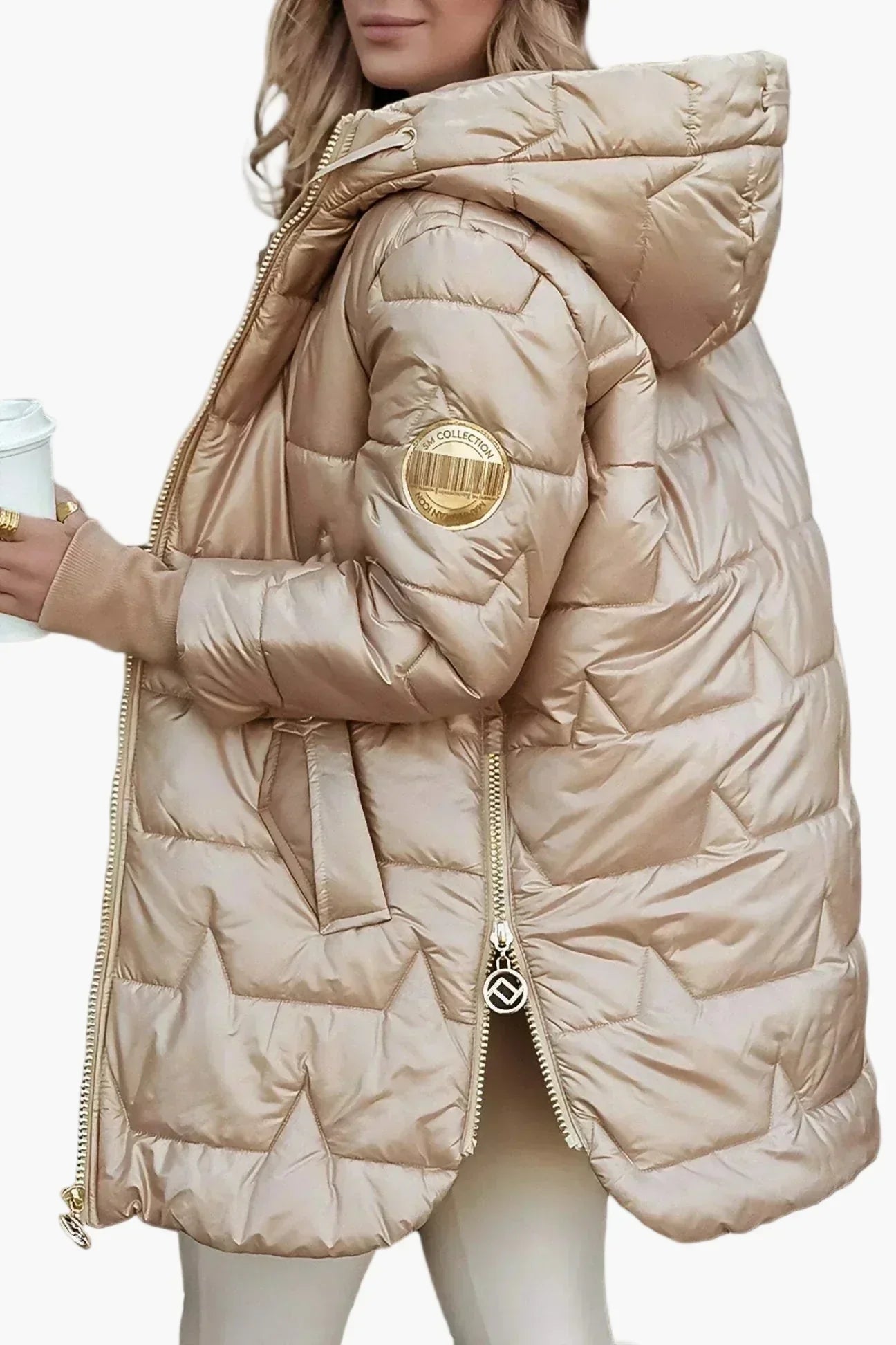 Anna | Women’s Elegant Warm Hooded Long Puffer Coat