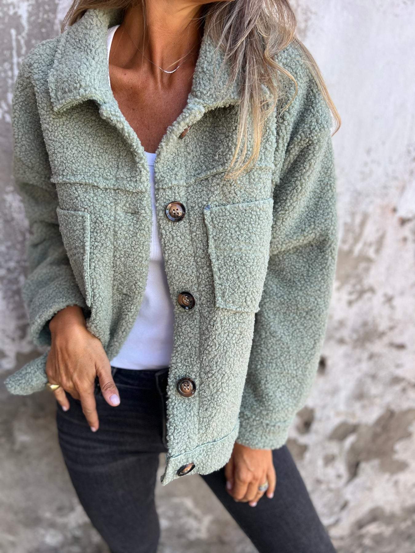 Lena | Cozy Jacket with Lining - Beige