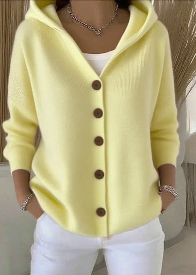 Zoey | Elegant Cardigan - Cashmere Blend - Light Grey