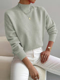 Faith | Women’s Spring Comfortable Mock Neck Sweater