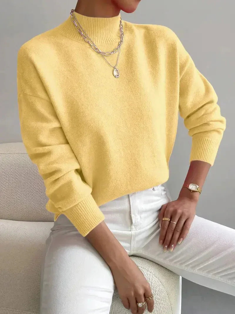 Faith | Women’s Spring Comfortable Mock Neck Sweater