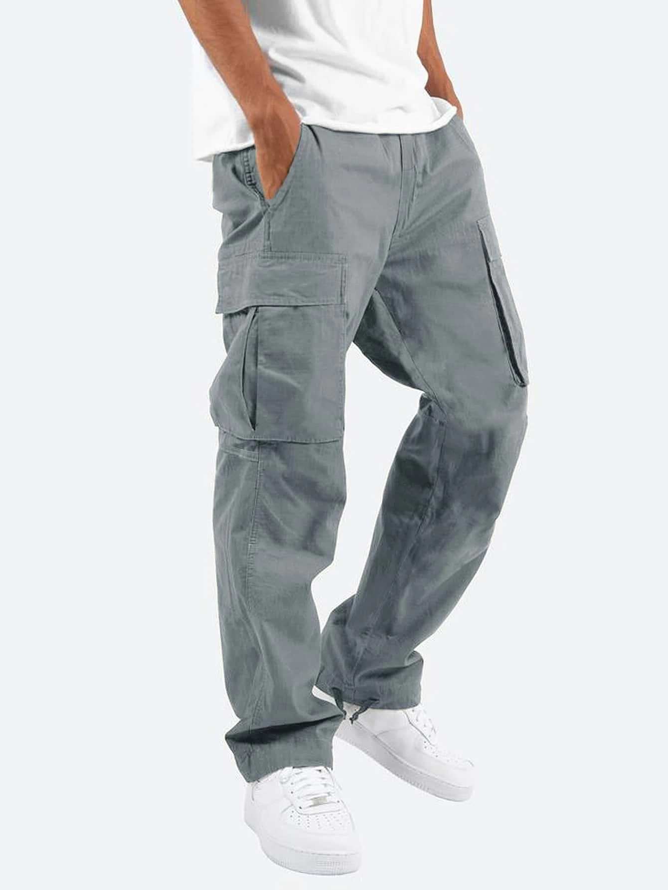 Malte | Cargo Pants Relaxed Fit - Beige Cotton